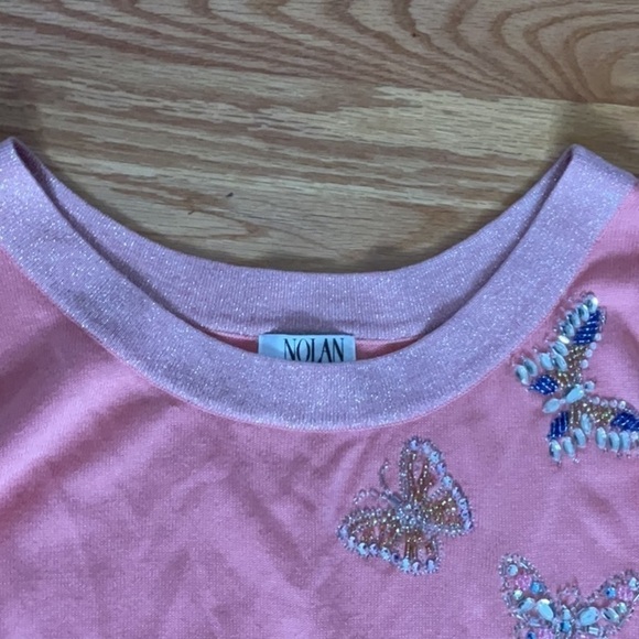 Vintage Nolan Miller Beaded Sweater - Picture 4 of 8